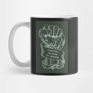 Chronic Illness Strong Fist green Mug